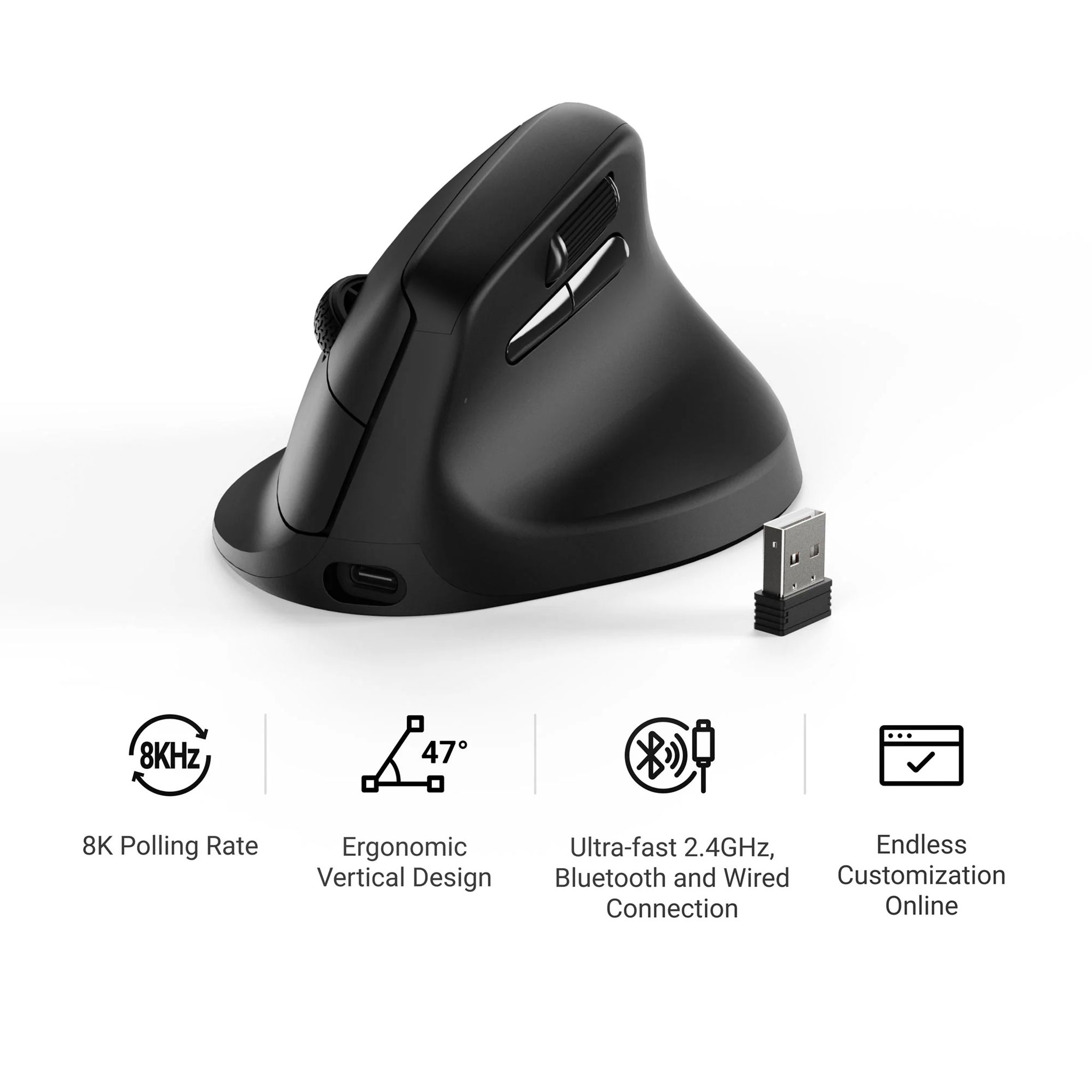 Keychron M5 Wireless Mouse - AZ Audio and Game Store Keychron M5 Wireless Ergonomic Mouse - Ảnh 1